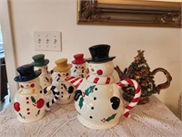 Christmas Tea Pots and Mugs. Temp-tations