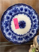 ANTIQUE FLOW BLUE CHINA PLATE