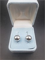 14k White Gold Pierced Earrings 2.2g