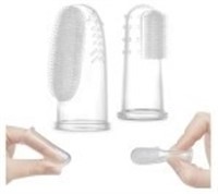 (New)haakaa Silicone Baby Finger Toothbrush Set -