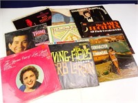 (9) Vintage 33.33RPM Vinyl Record Albums Bundle