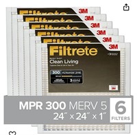 Filtrete 24x24x1 AC Furnace Air Filter, MERV 5,