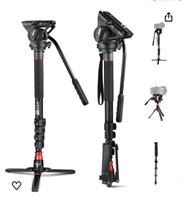 NEEWER Professional Camera Monopod with Feet, 70