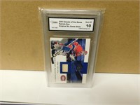 2001 Patrick Roy Game Stick Graded Hockey Card