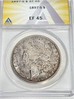 1897-S Morgan EF45 Toning