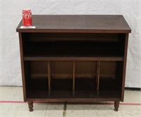 Wooden Record Cabinet, As Is 32" x 16" x 28.5"
