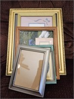 Estate Lot of Picture Frames and Wall Decor