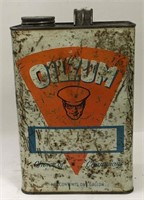 Oilzum Tin Oil Can