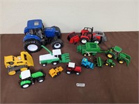 Lot of toy tractors