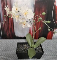 11 - FAUX ORCHID PLANT 19"T (W42)