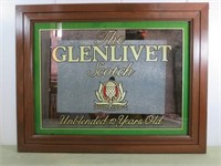 Glenlivet Scotch Mirror, 27" x 21"