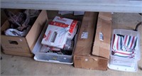 4 Boxes of Holiday Items & Towels