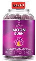 New Lot of 9 MoonBurn Nighttime Melatonin Gummies