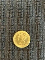 1882 $5 Liberty gold coin
