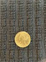 1899 $5 Liberty gold coin