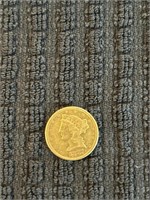 1887 $5 Liberty gold coin