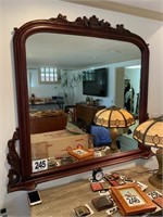 Antique Mantel Mirror (55" W x 50" T) (Den)