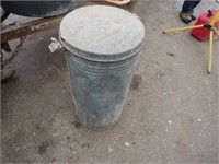 Vintage Cylindric Trash Can