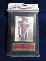 Tony Gonzalez #44 Card Plaque with Card Unopened