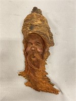 Forest Gnome 16" Wood Carving
