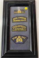 Framed  R.C.M.P. Patches