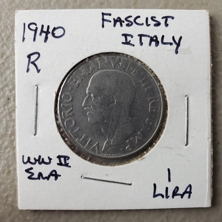 1940 Fascist Italy Coin WWII Era