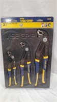 NEW Irwin ViseGrip Groovelock PlierS - 3pk P13D