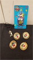 Vintage Sylvester night light, necklace, and