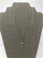 14k Gold Cross Necklace
