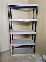 Plastic storage shelf