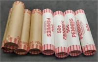 (8) Rolls 2010-P&D Lincoln Shield Reverse Cents