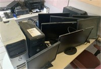 (7) Computer Monitors (3) Dell Computer