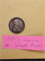 1919 - S LINCOLN WHEAT CENT