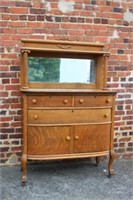 Antique Tiger Oak quarter sewn Sideboard 65"