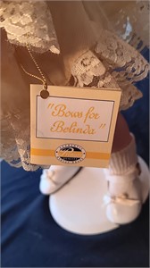 15” Ashton Drake Porcelain Doll. Bows For Belinda.