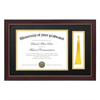 upsimples 11x17.5 Diploma Frame with Tassel Holder