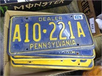 Penn. Dealer license plates