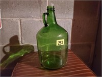 Green gallon jug