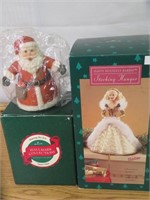 Barbie Hallmark Stocking Hanger  & Hallmark Santa