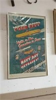 Vintage World War II Navy poster