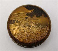 Zohiko Japanese Maki-e Lacquer Kogo Incense Box