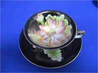 Occupied Japan Tea Cup & Saucer Hand Painted