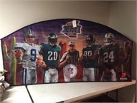 Super Bowl XLII wall hanging.