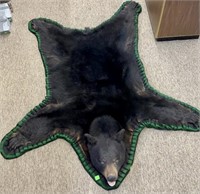 Large Black Bear rug (over 78" from nose to toes)