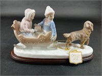 Paul Sebastian Meico Sleigh Ride Porcelain Figure