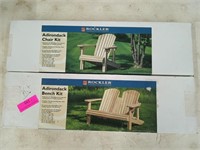 Adirondack chair and bench kit, plan & templates