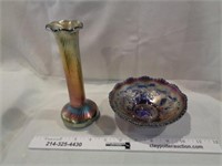 2 Carnival Glass Dishes