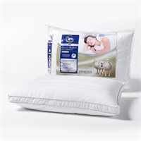 Serta Down Illusion Firm Bed Pillow, White, Queen