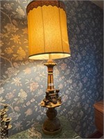 Tall Cherub Decorative Lamp - about 49 inches