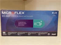 50 MicroFlex Chemical Resistant Medical Gloves NIB